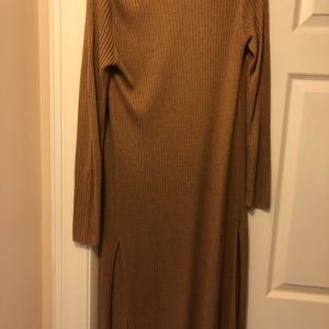 Long ribbed cardigan